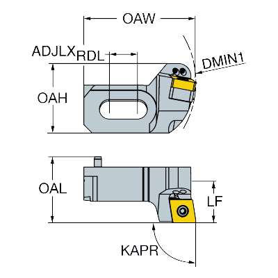 BR20-FA-CN12F-20 CoroBore® BR20-teräelementti avarrukseen - Primica Tools